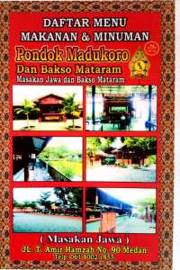 menu 0 Pondok Madukoro dan Bakso Mataram Medan