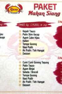 menu 1 Rasa Seafood