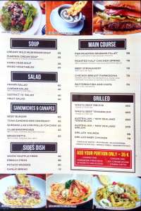 menu 1 District 10 Restaurant & Bar