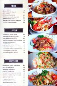 menu 2 District 10 Restaurant & Bar