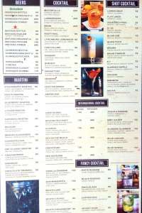 menu 6 District 10 Restaurant & Bar