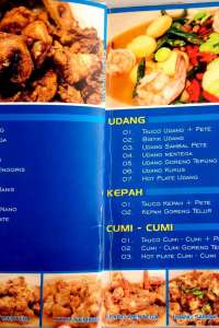 menu 1 RM Purnama Indah