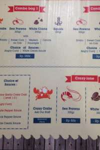 menu 0 Crazy Crab