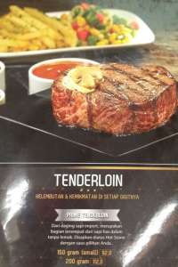 menu 0 Steak 21 Medan Fair