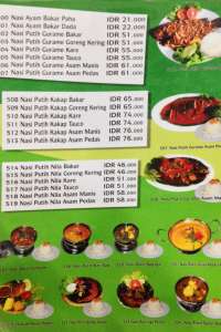 menu 7 Ayam Penyet Jakarta Gatot Subroto