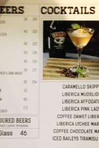 menu 5 Liberica Coffee