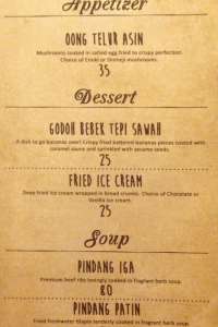menu 4 Bebek Tepi Sawah