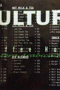 Culture Coffee House Menu Medan Crazfood