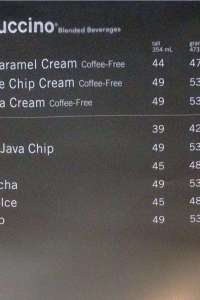 menu 4 Starbucks Merdeka Walk