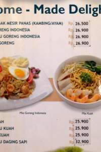 menu 3 Fountain Medan Fair