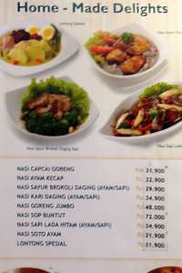 menu 4 Fountain Medan Fair