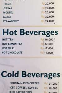 menu 7 Fountain Medan Fair