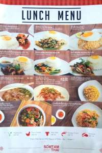 menu 11 Somtam Thai