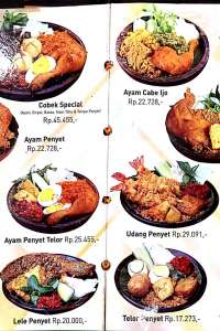 menu 0 Cobek Ayam Penyet Medan Fair