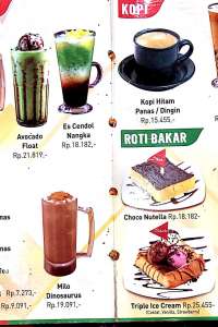 menu 4 Cobek Ayam Penyet Medan Mall