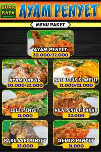 menu 0 Ayam Penyet Surabaya Krakatau