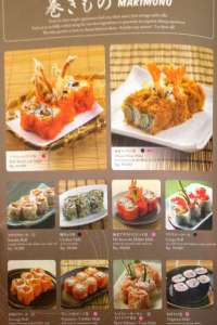 menu 16 Sushi Tei Sun Plaza