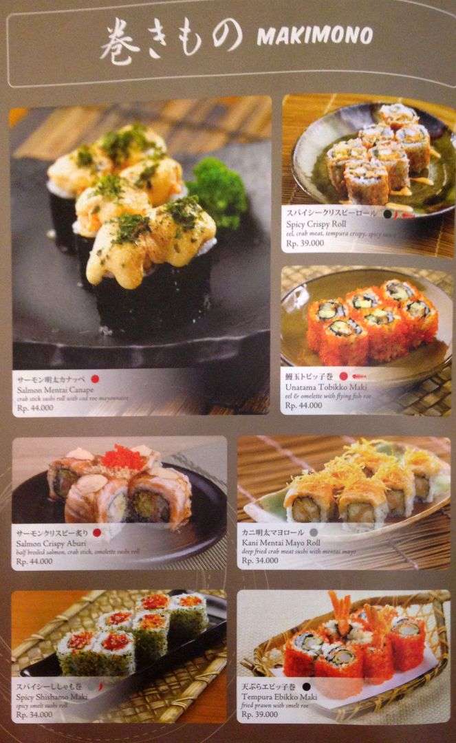 Menu Makanan Sushi Tei Medan - Food Review