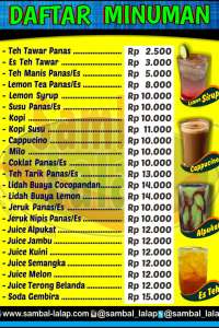 menu 1 Sambal Lalap