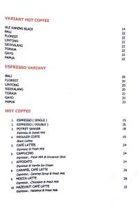 menu 0 Kafe Potret