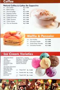 menu 0 City Ice Cream Medan Fair