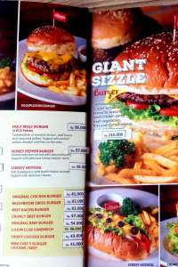 menu 1 Sizzle Burger & Grill