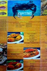 menu 0 Sondoro Seafood Singapore Station