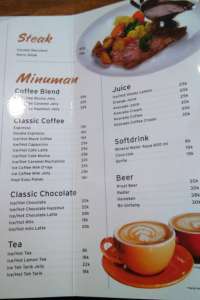 menu 1 D Raja Coffee Ismud Park