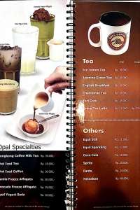 menu 16 Opal Coffee Griya