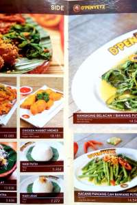 menu 4 D Penyetz Suzuya Marelan