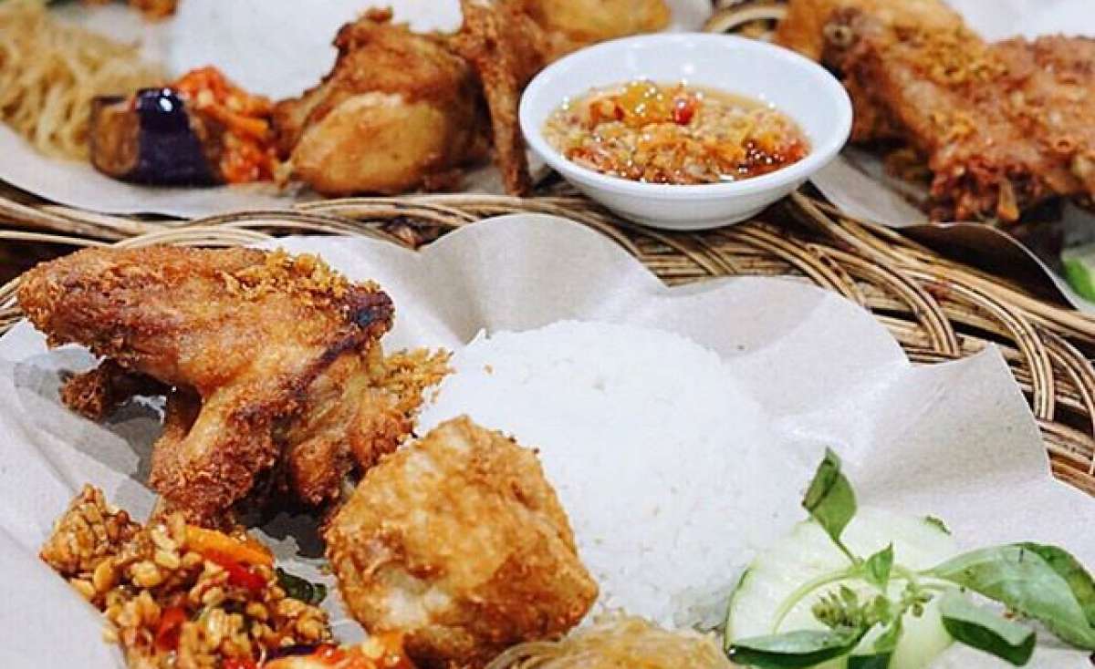 Resepi Nasi Ayam Penyet Wong Solo  Orang Kata Nasi Ayam Penyet Kat